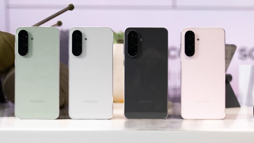 Samsung Galaxy A56 All Colors Stood Up