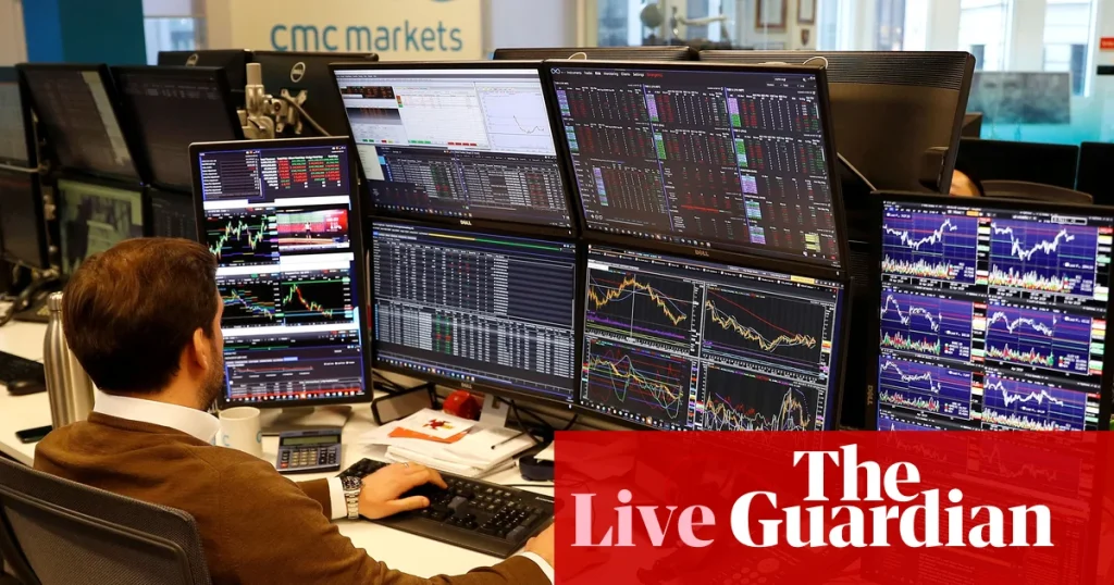 FTSE 100 index has 10,000-point mark in sight after hitting new high – business live | Business