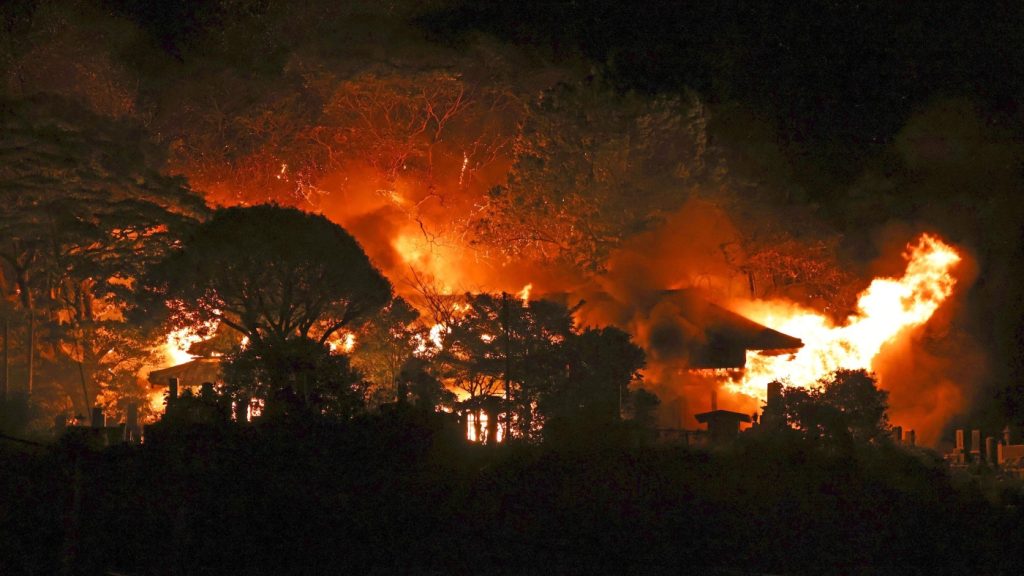 Fire in southwest Japan burns 170 homes, forces evacuations : NPR Fire in southwest Japan burns 170 homes, forces evacuations : NPR