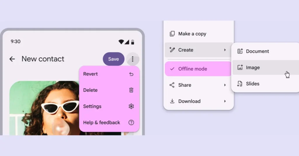 Google redesigns menus for Material 3 Expressive