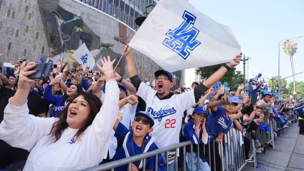 Los Angeles celebrates the Dodgers’ World Series title : NPR Los Angeles celebrates the Dodgers' World Series title : NPR