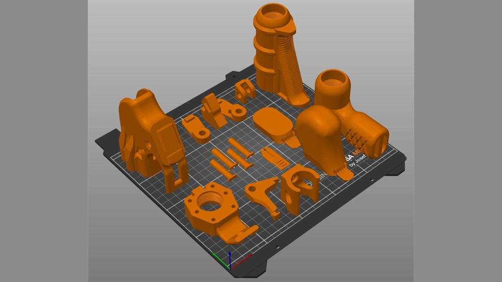 3D printed gun components