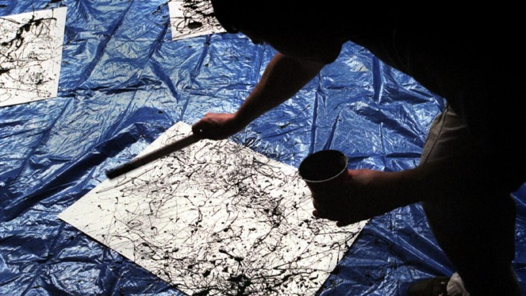 During the 'dripfest' experiment adults and children were asked to recreate a painting in Pollock’s style.