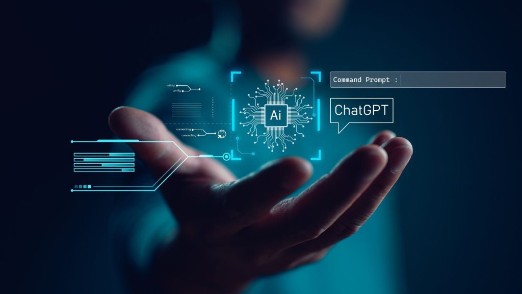 The AI-native generation is coming, are you ready? Ai tech, businessman show virtual graphic Global Internet connect Chatgpt Chat with AI, Artificial Intelligence.
