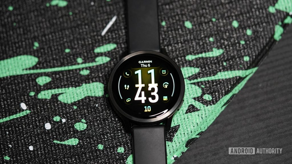 The best smartwatch for serious athletes A Garmin Venu 4 displays a watch face.