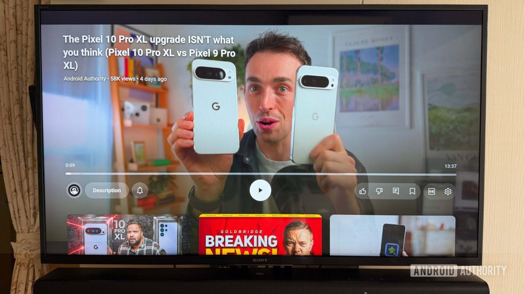 New YouTube TV UI on Android TV